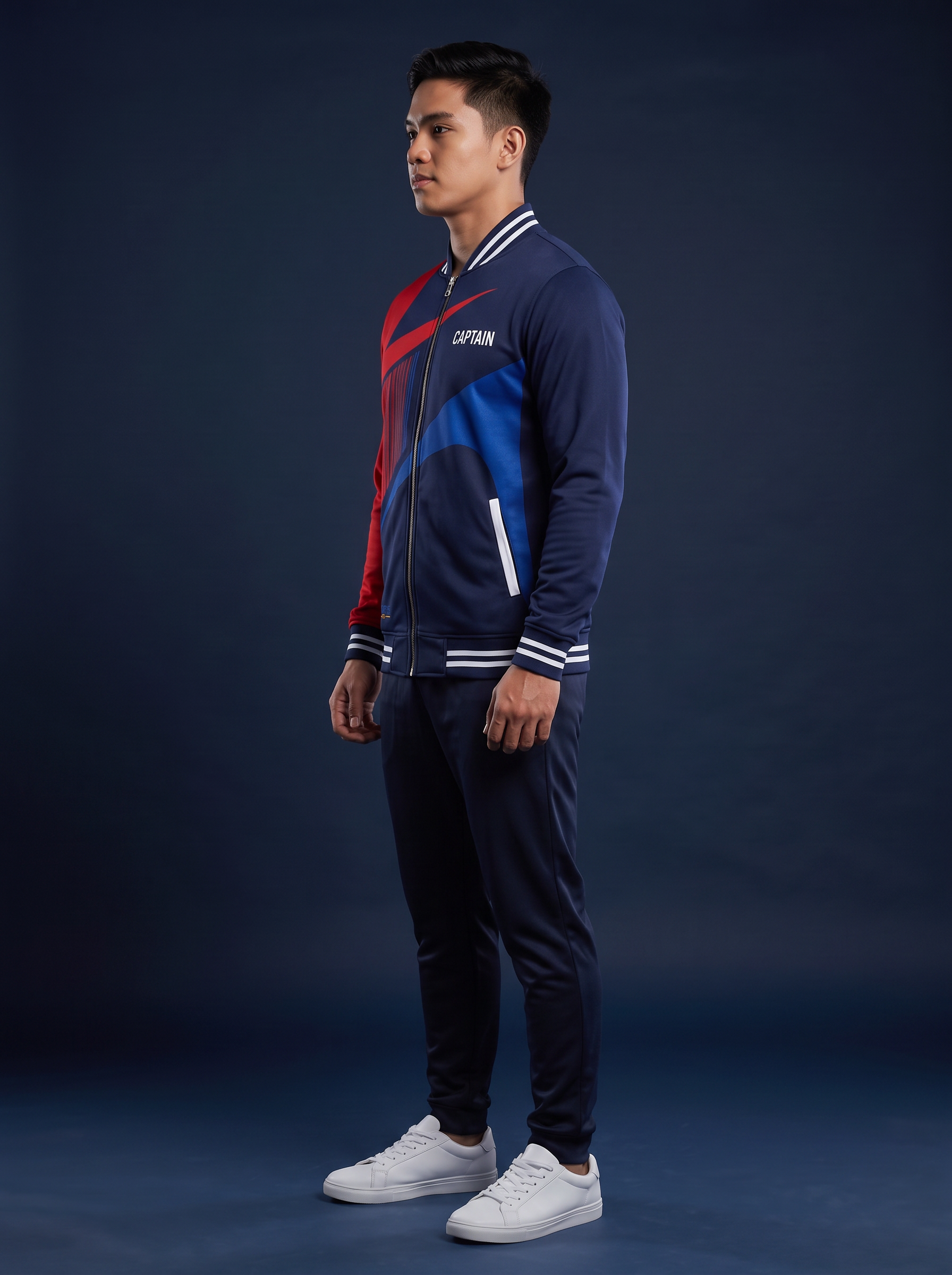 Custom corporate jacket left side view